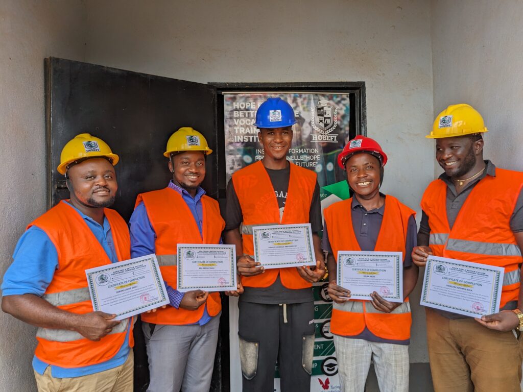 Renewable energy students graduating as Solar Energy Experts at HOBEFI